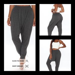 Drop It Hot Super Slouchy Pants - Charcoal